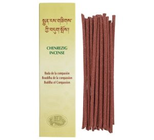 Incienso Chenrezig  Buda de la Compasión 20 Sticks & Holder