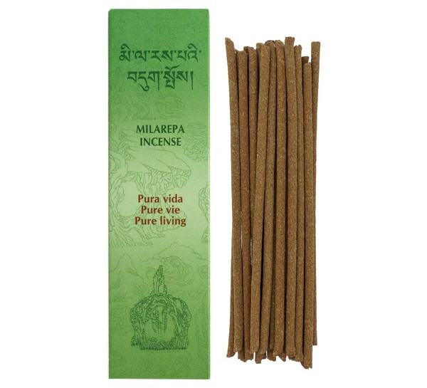 Milarepa Pura Vida Incense 20 Sticks & Holder