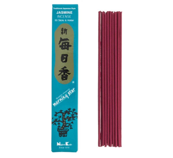 Morning Star Jasmine Incense 50 Sticks & Holder