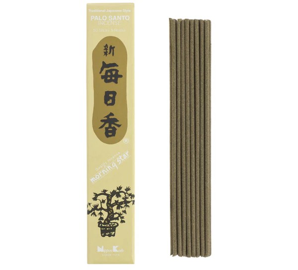 Morning Star Palo Santo Incense 50 Sticks & Holder