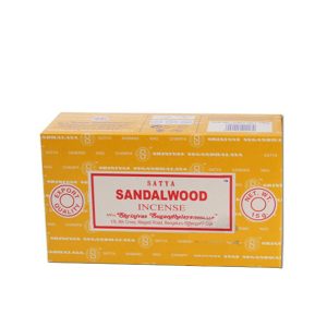 Incenso de sândalo Satya 15 g - 12 unidades