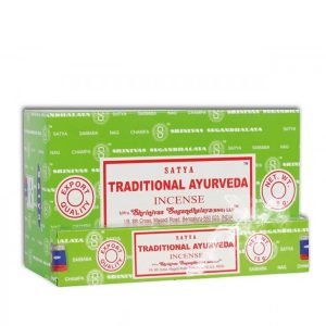 Incenso Ayurvédico Tradicional Satya 15 g - 12 unidades