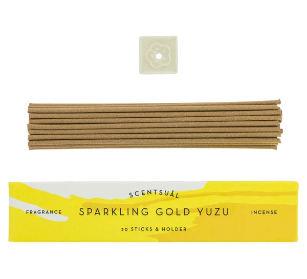 Yuzu Citrus Scentsual Incense 30 Sticks & Holder