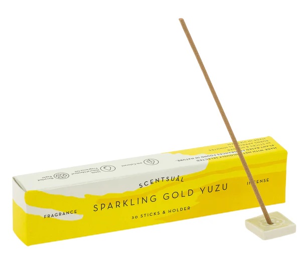 Yuzu Citrus Scentsual Incense 30 Sticks & Holder