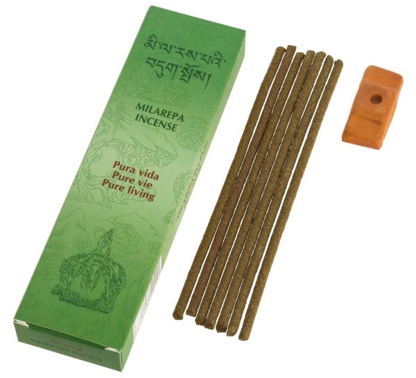 Milarepa Pura Vida Incense 20 Sticks & Holder