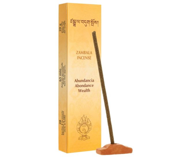 Incienso Zambala Abundancia 20 Sticks & Holder              r